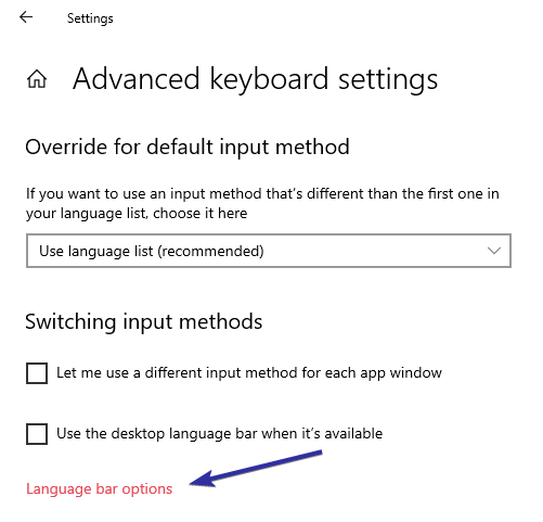 change keyboard shortcut windows 10